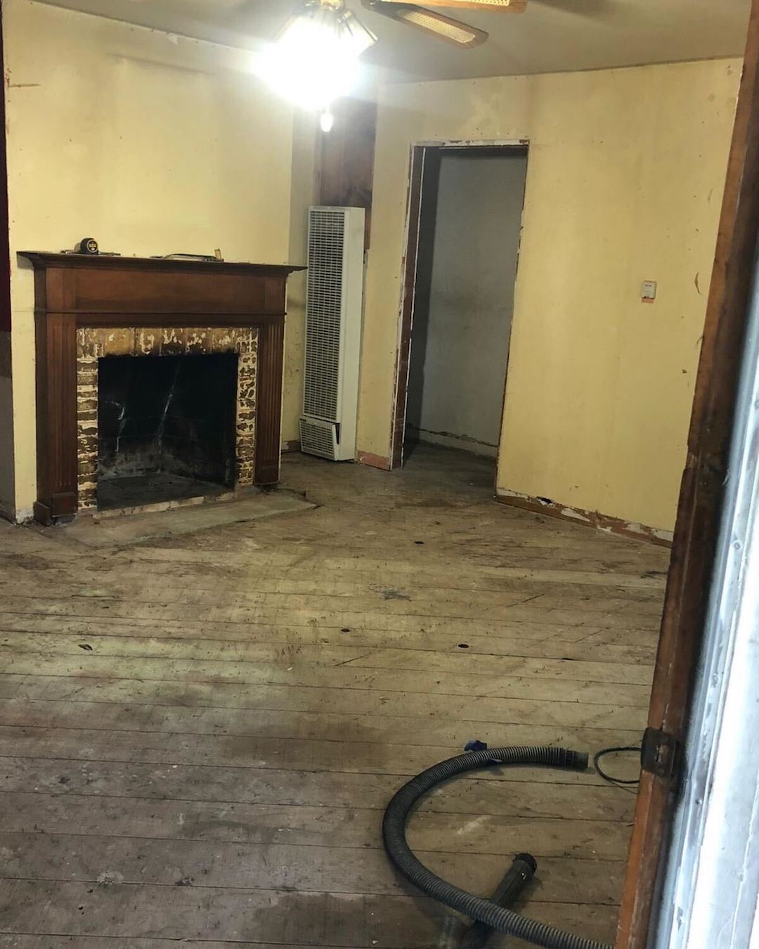 Entry/Family Room - Restoration Process