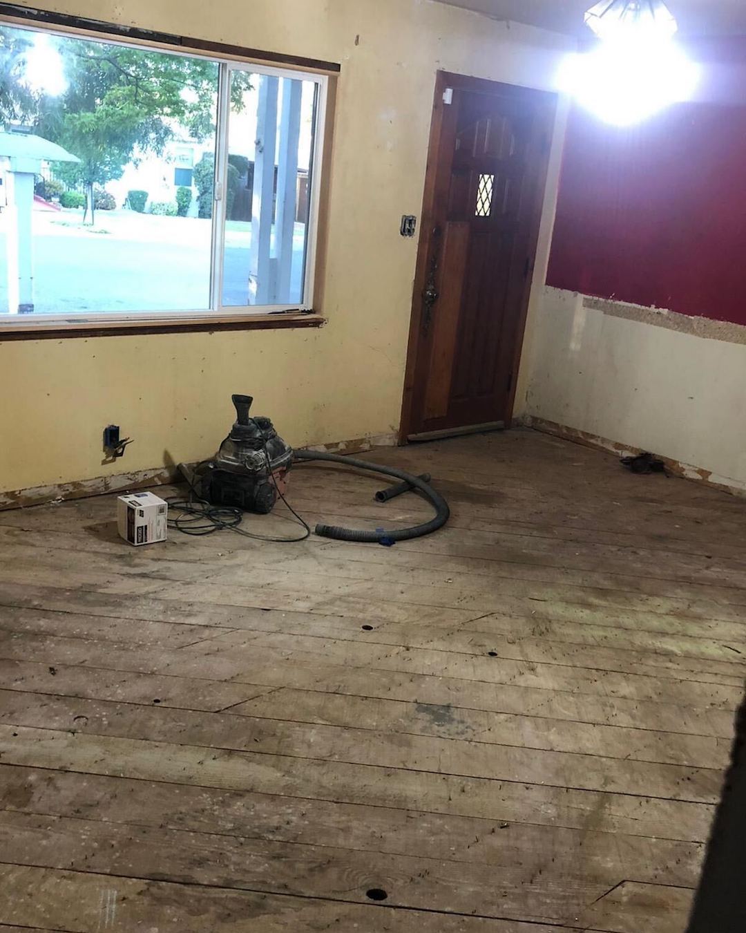 Entry/Family Room - Restoration Process